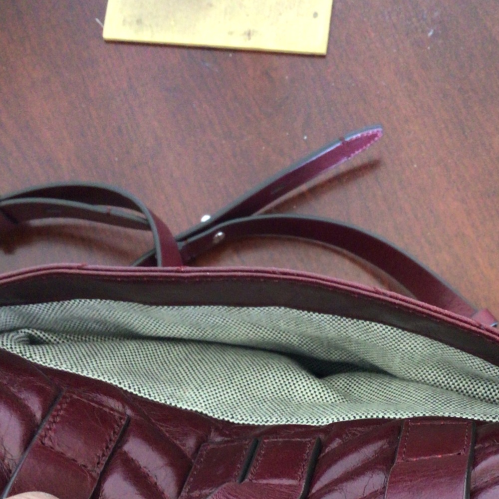 Rebecca Minkoff EDIE Burgundy Quilted Leather Backpack Bag - Picture 7 of 9